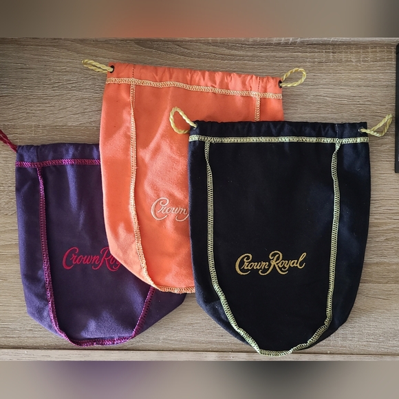 Orange and gold crown royal dust bag - Picture 5 of 5